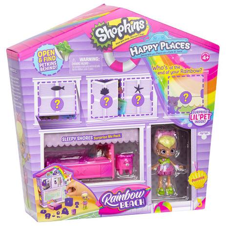 Shopkins Happy Places Rainbow Beach - Casinha Surpresa - DTC Menor preço em Shopkins Happy Places Rainbow Beach - Casinha Surpresa - DTC