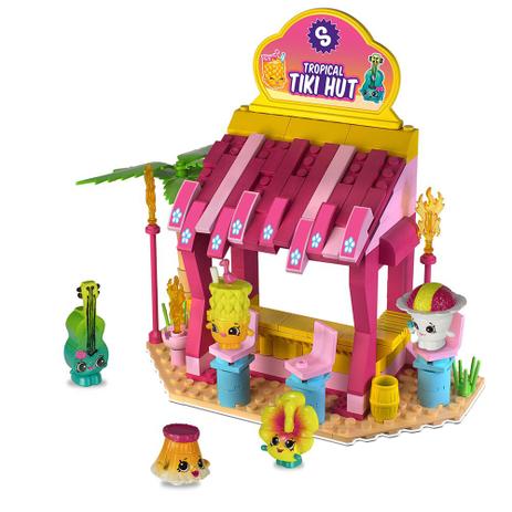 Menor preço em Shopkins Kinstructions Scene Sets Tiki Hut 198 Peças - DTC
