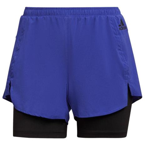short adidas feminino azul