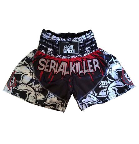 Short Calção Bermuda Para Muay Thai Kickboxing Fight Brasil Serial Killer Menor preço em Short Calção Bermuda Para Muay Thai Kickboxing Fight Brasil Serial Killer