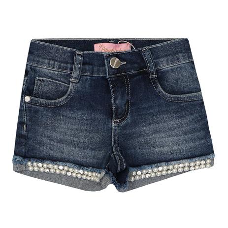 Short Feminino Jeans Barrinha Bordados - Pituchinhus Menor preço em Short Feminino Jeans Barrinha Bordados - Pituchinhus