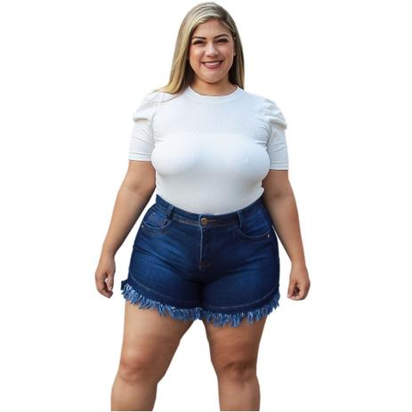 Short Feminino Jeans Curto Desfiado Com Lycra Plus Size Moda - TEC Online Brasil Menor preço em Short Feminino Jeans Curto Desfiado Com Lycra Plus Size Moda - TEC Online Brasil