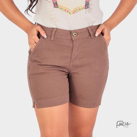 short marrom feminino