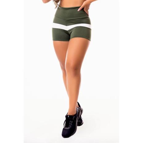 short de academia branco