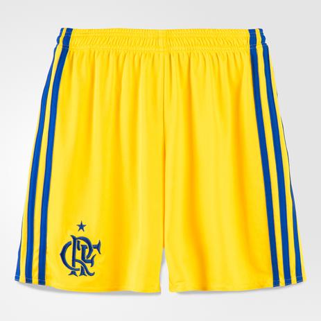 Short Flamengo Infantil Amarelo 17/18 - Adidas Menor preço em Short Flamengo Infantil Amarelo 17/18 - Adidas