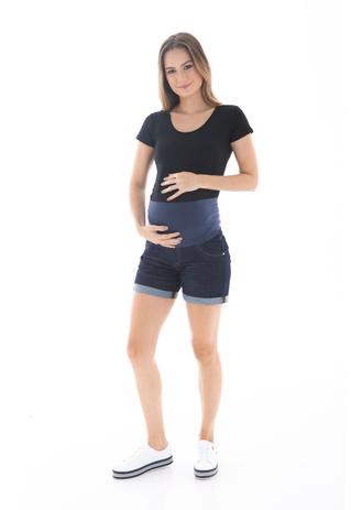 bermuda jeans para gestante