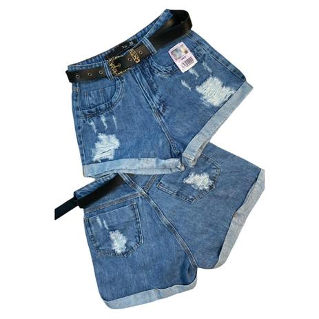 short jeans mom cintura alta