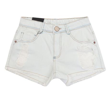 Short Jeans Teen Feminino Authoria com Cadarço Menor preço em Short Jeans Teen Feminino Authoria com Cadarço