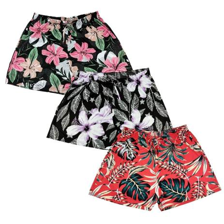 shorts de malha feminino plus size