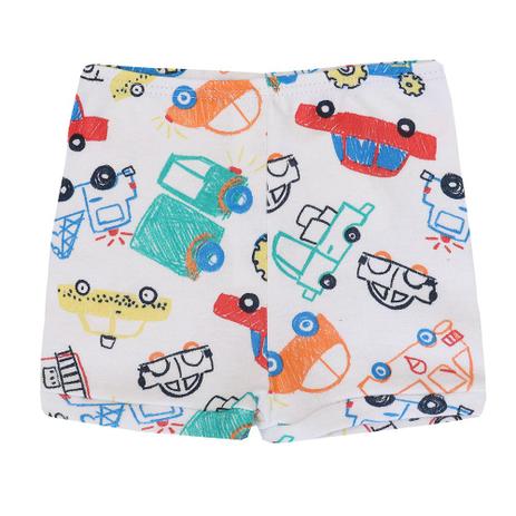 Short Masculino Bebê Up Baby Suedine Carros Menor preço em Short Masculino Bebê Up Baby Suedine Carros