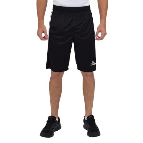 Short Masculino D2M 3-Stripes - Preto - Adidas Preto Menor preço em Short Masculino D2M 3-Stripes - Preto - Adidas Preto