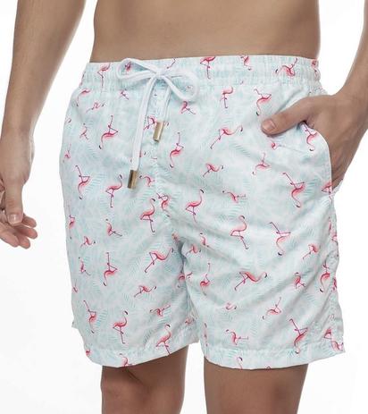 bermuda estampada flamingo