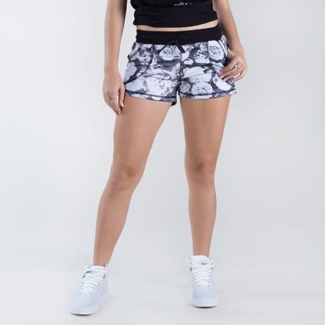 Short Moletom Feminino Surty Floral Print - Cinza é boa?