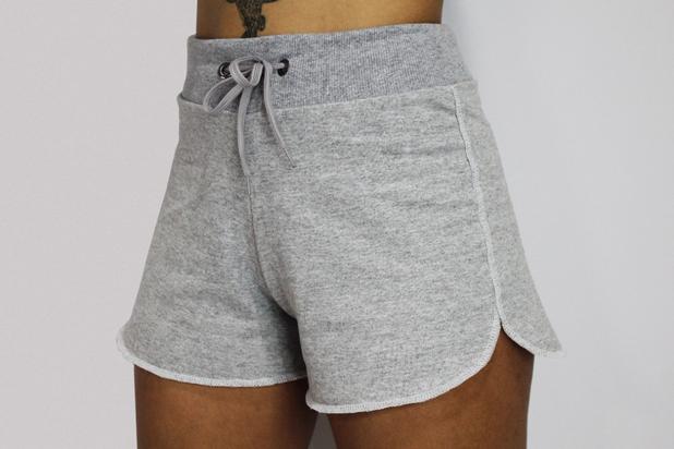 short moletom academia feminino