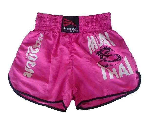 Short Muay Thai Feminino Rosa Pink Progne Sports Menor preço em Short Muay Thai Feminino Rosa Pink Progne Sports