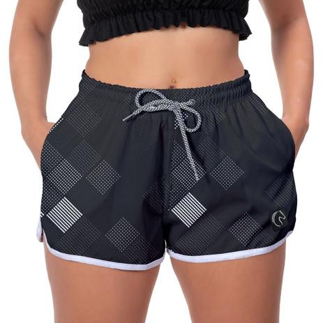 short de praia feminino preto
