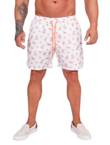 short praia branco masculino