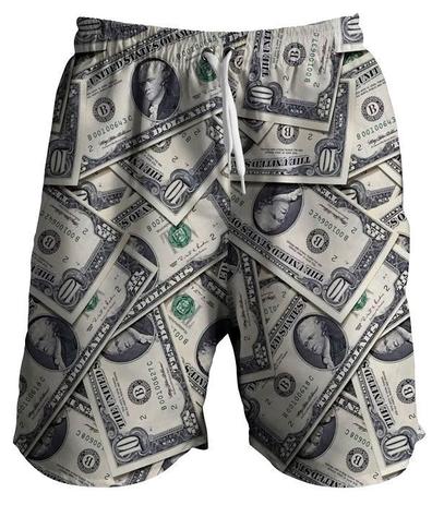 short de estampa masculino