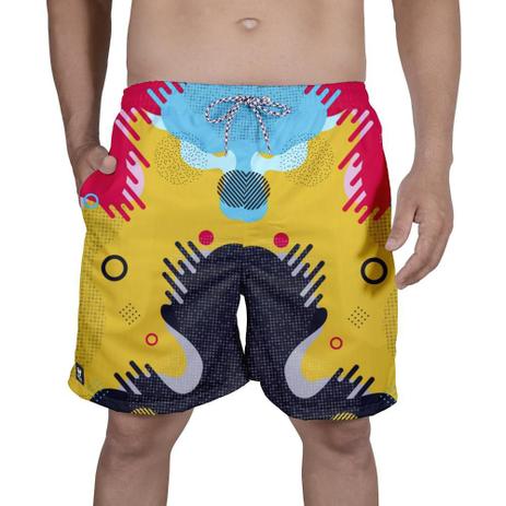 short masculino colorido