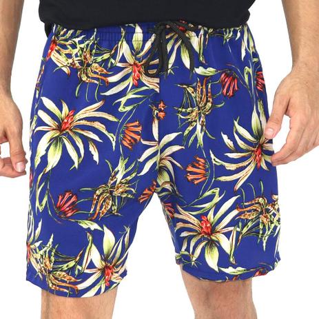 bermuda jeans floral masculina