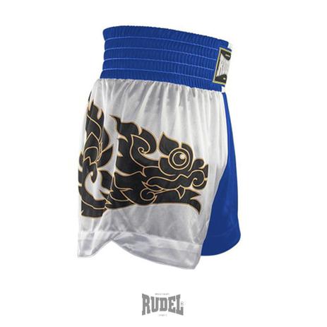 Shorts de Muay Thai MT 08 Dragon II Azul e Branco Rudel Sports Tamanho P Menor preço em Shorts de Muay Thai MT 08 Dragon II Azul e Branco Rudel Sports Tamanho P