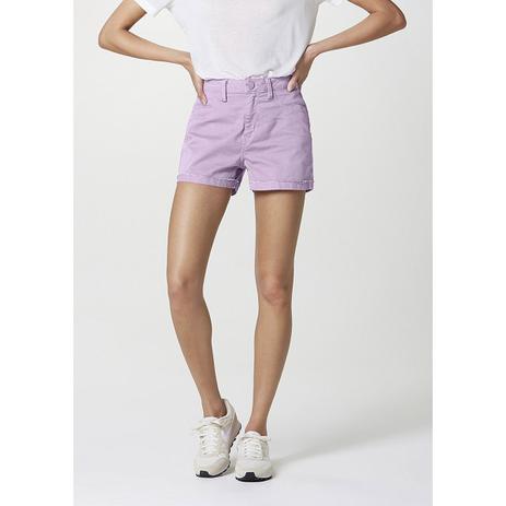 short de sarja cintura alta