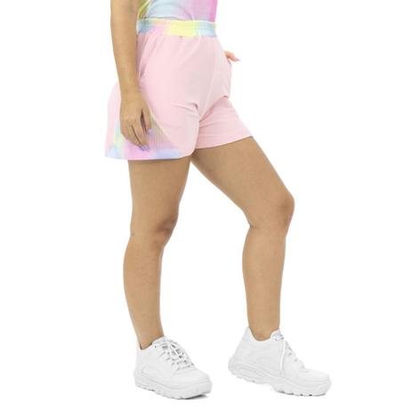 short de moletom feminino curto