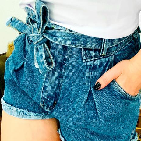 bermuda jeans feminina 46