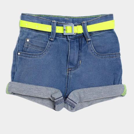 bermuda jeans feminina infantil