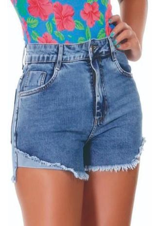 short boyfriend cintura alta