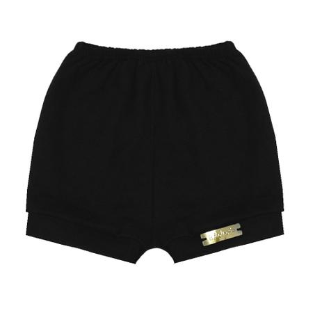 Menor preço em Shorts Liso com Barra Preto Neutro - Bicho molhado