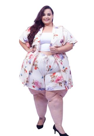 short de elástico feminino plus size