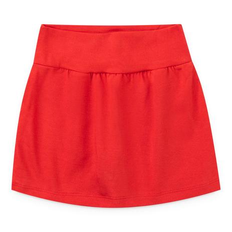 short saia vermelho infantil