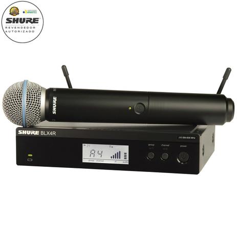 Shure - Microfone Sem Fio De Mão Profissional BLX24RBR/B58 Menor preço em Shure - Microfone Sem Fio De Mão Profissional BLX24RBR/B58