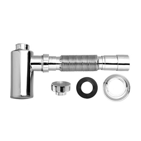 Sifão Copo Extensível Metalizado Blukit Menor preço em Sifão Copo Extensível Metalizado Blukit