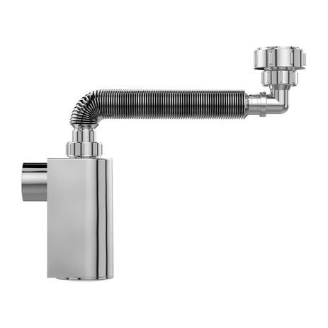 Sifão Cromado de Parede c/Copo p/Lavatório 7/8 x DN38 Blukit Menor preço em Sifão Cromado de Parede c/Copo p/Lavatório 7/8 x DN38 Blukit