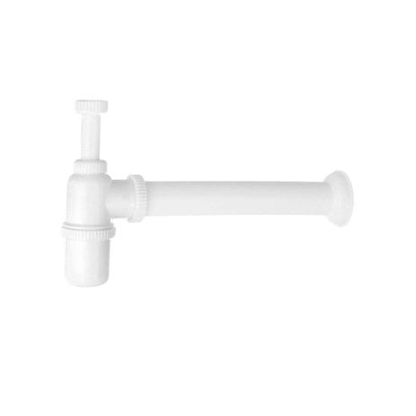Sifão para tanque 1.1/4” x 2” de PVC com tubo de saída 30cm cromado Esteves Menor preço em Sifão para tanque 1.1/4” x 2” de PVC com tubo de saída 30cm cromado Esteves