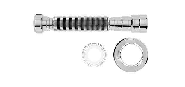 Sifão Tubo Extensivo Universal Metalizado com Bucha para Lavatório Blukit Menor preço em Sifão Tubo Extensivo Universal Metalizado com Bucha para Lavatório Blukit