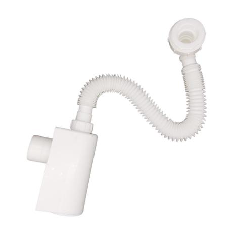 Sifão Universal compacto Branco de Parede com Copo Blukit Menor preço em Sifão Universal compacto Branco de Parede com Copo Blukit