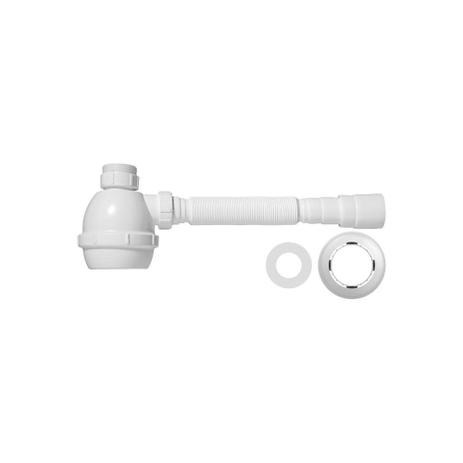 Sifão Universal Flexível com Copo Branco - Blukit Menor preço em Sifão Universal Flexível com Copo Branco - Blukit