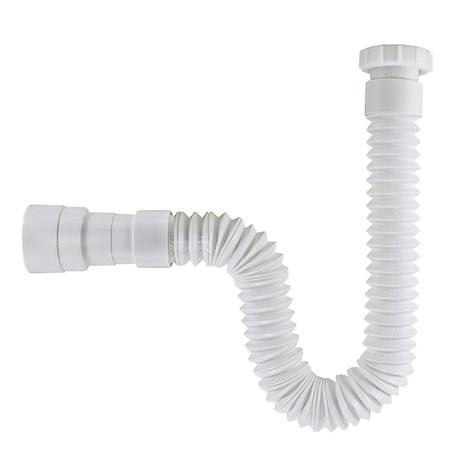 Sifão Universal Flexível Sanfonado Branco Instala Fácil 1118 - Império das torneiras Menor preço em Sifão Universal Flexível Sanfonado Branco Instala Fácil 1118 - Império das torneiras