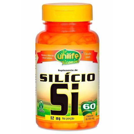 Silício Quelato 60 cápsulas de 450mg - Unilife Menor preço em Silício Quelato 60 cápsulas de 450mg - Unilife