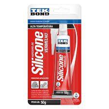Silicone acético alta temperatura Tekbond 50gr vermelho Menor preço em Silicone acético alta temperatura Tekbond 50gr vermelho
