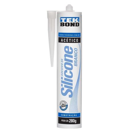 Silicone Acético Branco 280g - Tekbond Menor preço em Silicone Acético Branco 280g - Tekbond