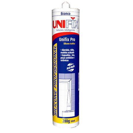 Silicone Acético Branco Unifix 280g - Uniflix Menor preço em Silicone Acético Branco Unifix 280g - Uniflix