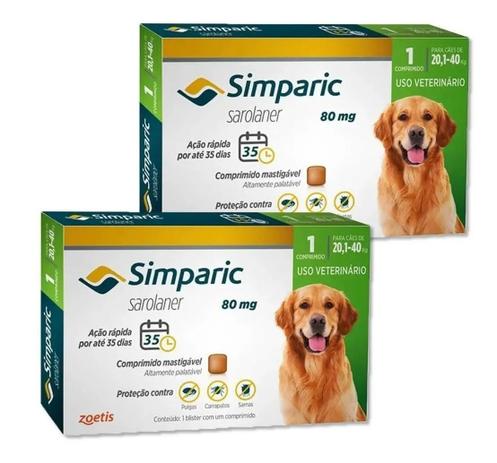 Simparic Antipulgas 20,1 A 40kg - Kit 2 Unidades é boa?