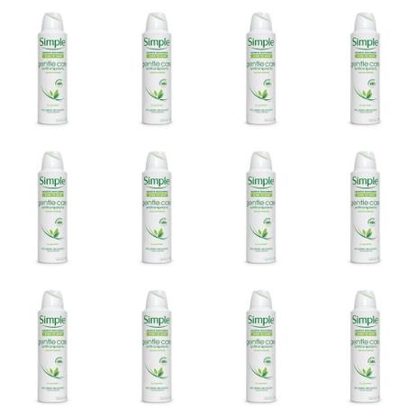 Simple Glente Care Desodorante Aerosol Feminino 150ml (Kit C/12) Menor preço em Simple Glente Care Desodorante Aerosol Feminino 150ml (Kit C/12)