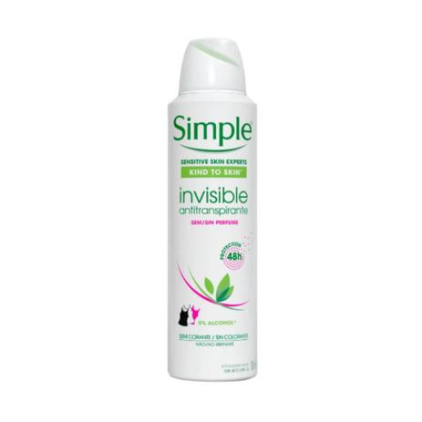 Simple Invisible Desodorante Aerosol S/ Perfume Feminino 150ml é boa?