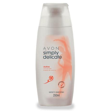 Simply Delicate Active Sabonete Liquido ntimo 250ml - Avon encanto Menor preço em Simply Delicate Active Sabonete Liquido ntimo 250ml - Avon encanto