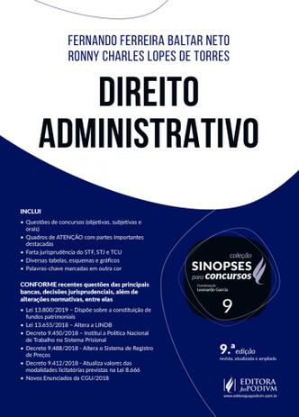 Sinopses para Concursos Vol 9 : Direito administrativo - Juspodivm Menor preço em Sinopses para Concursos Vol 9 : Direito administrativo - Juspodivm